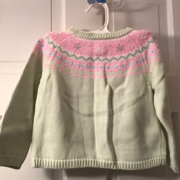 Gymboree cardigan sweater with snowflakes, girl 2T - Picture 2 of 6